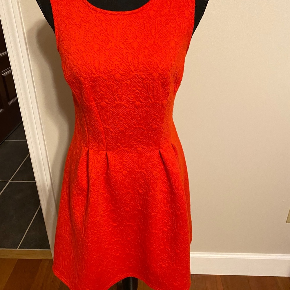 Francesca’s  simple little red dress